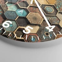 Clock face with numbers