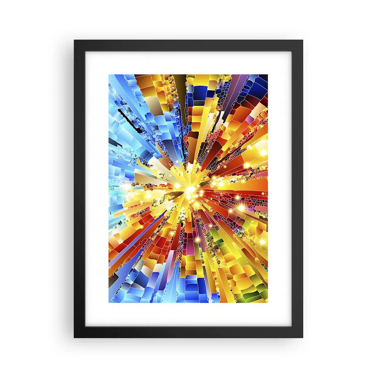 Poster in black frame - In Medias Res - 30x40 cm