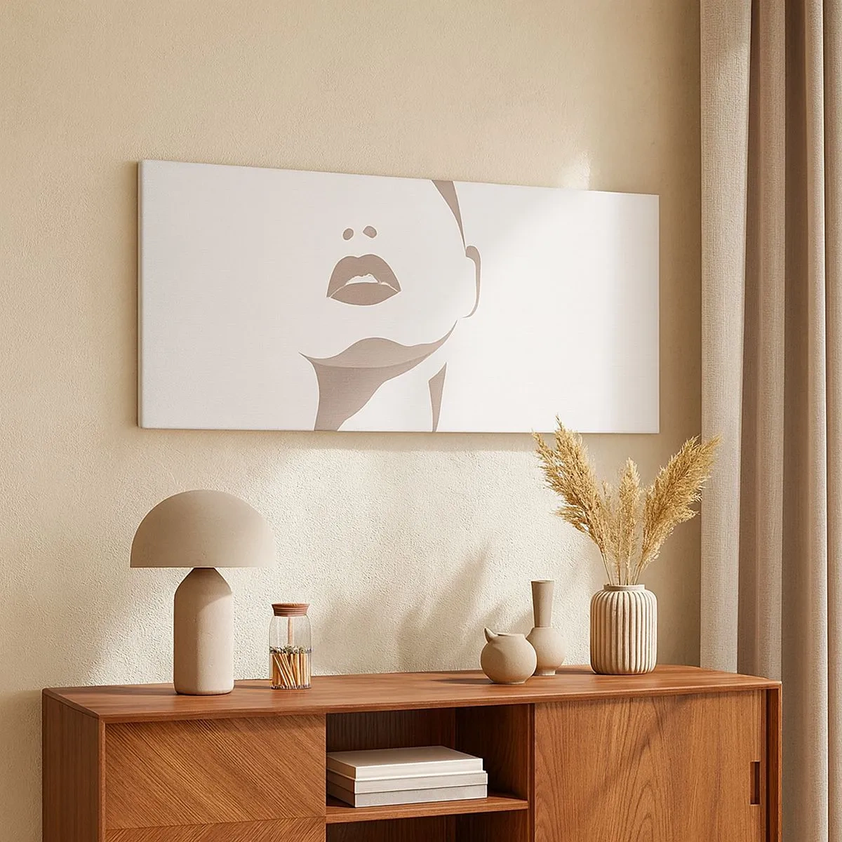 Canvas picture - Created with Light and Shadow - 100x40 cm