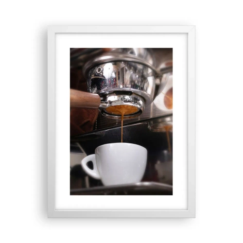 Poster in white frmae - Good Moment of the Day - 30x40 cm