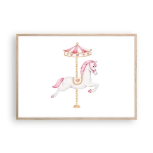 Poster in light oak frame - Off the Hoofs - 100x70 cm