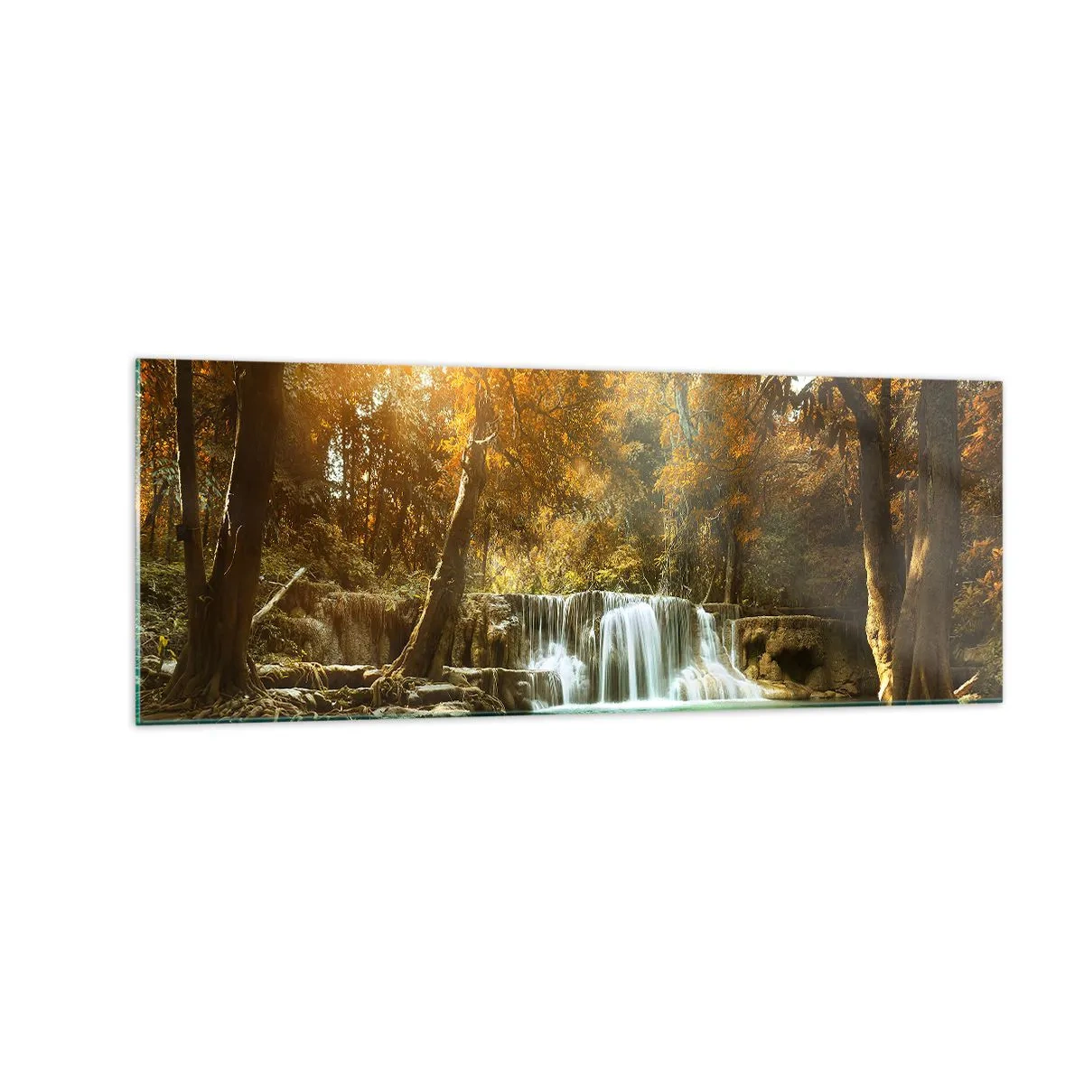 Glass picture - Park Cascade - 140x50 cm