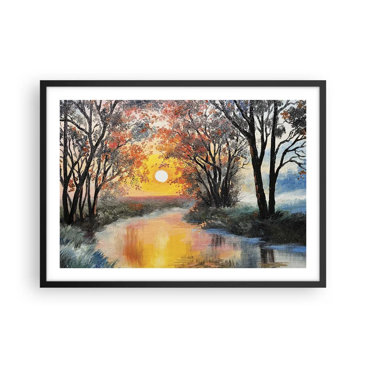 Poster in black frame - Autumn Impressions - 70x50 cm