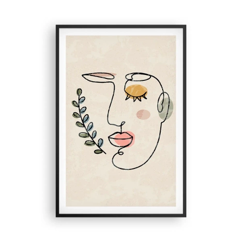 Poster in black frame - Discovered Peace - 61x91 cm