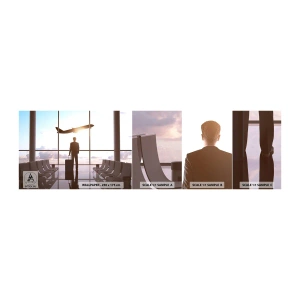 Photo Wallpaper Sample Standard Eco - You Have Time, Slow Down - Airport, Plane, Travels - 100x30 cm