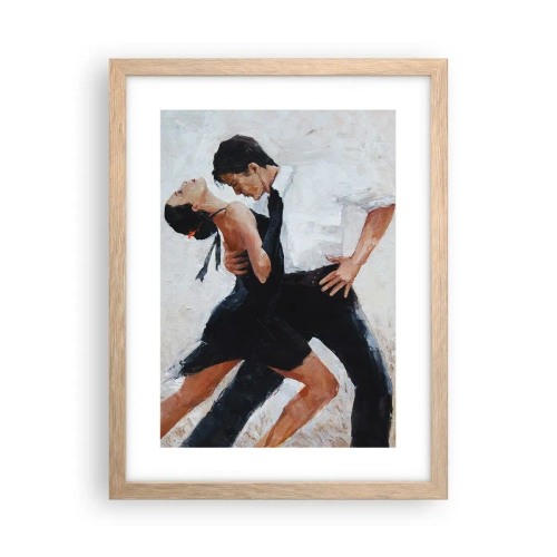 Poster in light oak frame - Tango of My Dreams - 30x40 cm