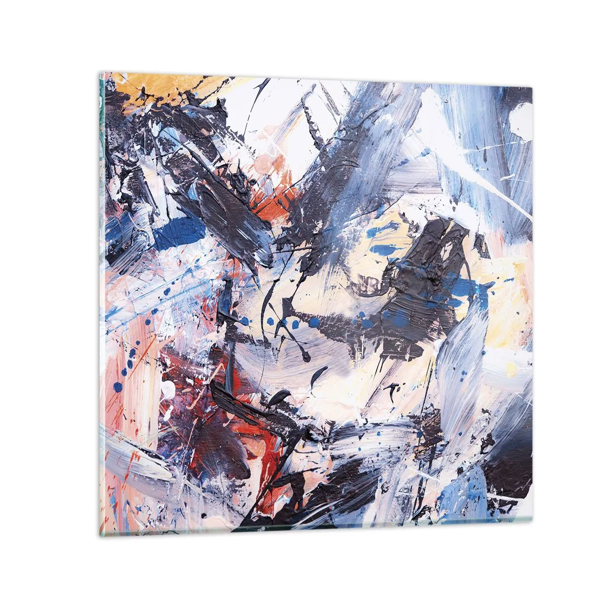 Glass picture - Crazy Dance of Abstraction - 30x30 cm