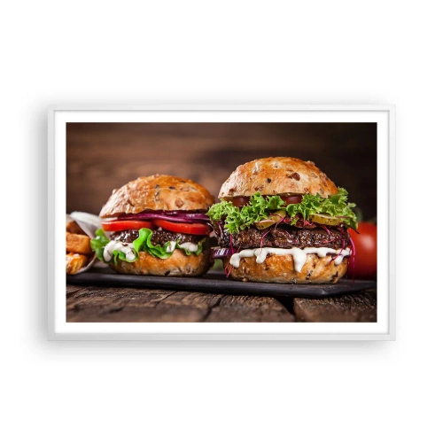 Poster in white frmae - American Dream - 91x61 cm