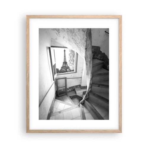 Poster in light oak frame - What a View! - 40x50 cm