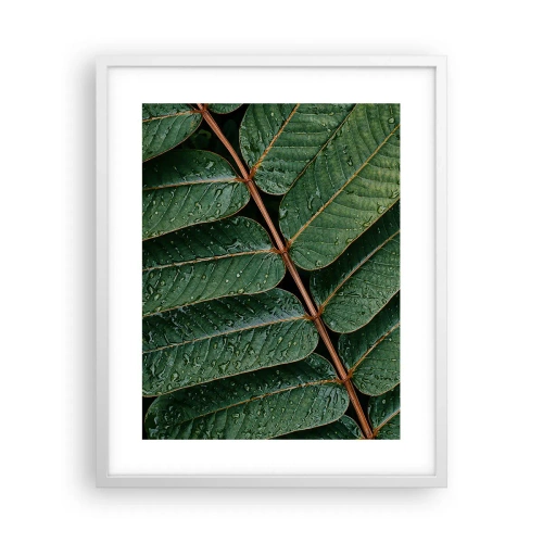 Poster in white frmae - In Green Rhythm - 40x50 cm