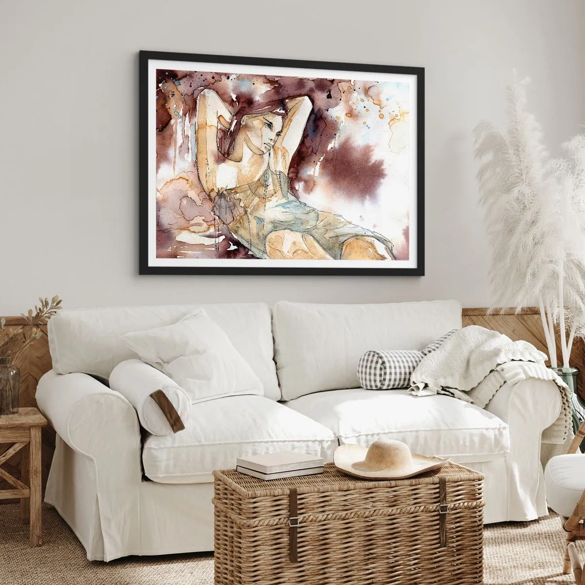 Poster in black frame - In Lilly's Mood - 40x30 cm