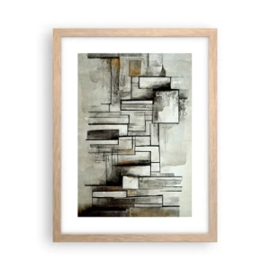 Poster in light oak frame - Power of Simplicity - 30x40 cm