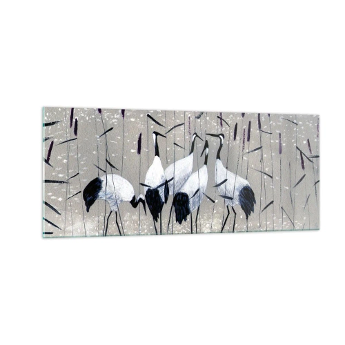 Glass picture - Birds of Feather - 100x40 cm