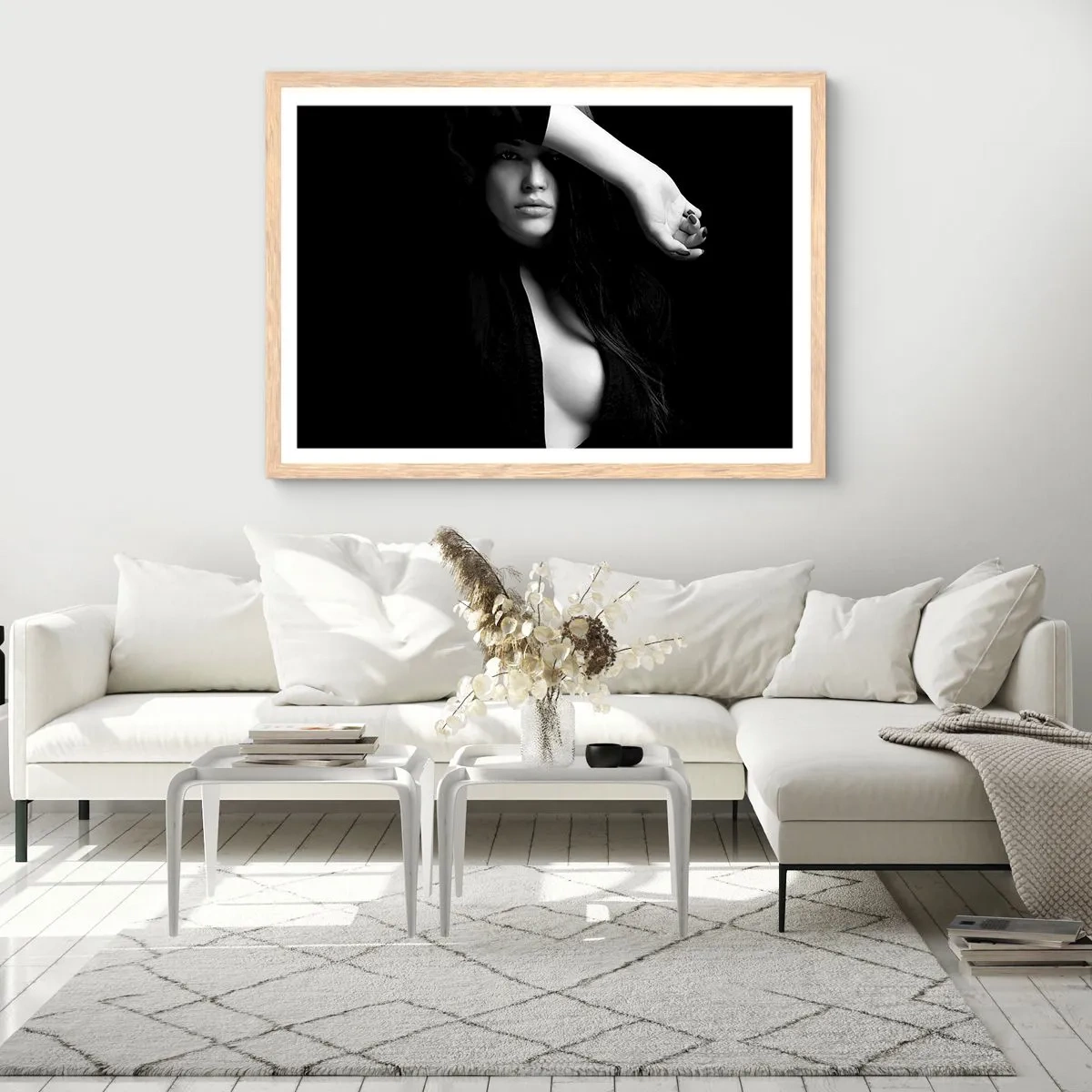 Poster in light oak frame - School of Seduction - 91x61 cm