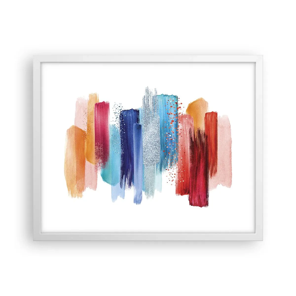 Poster in white frmae - Up and Down - 50x40 cm