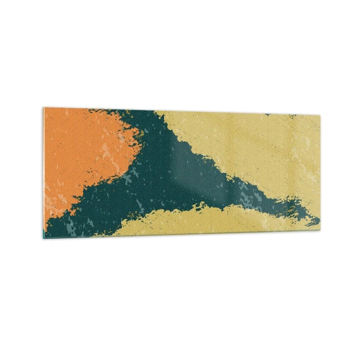 Glass picture - Abstract - Slow Motion - 100x40 cm