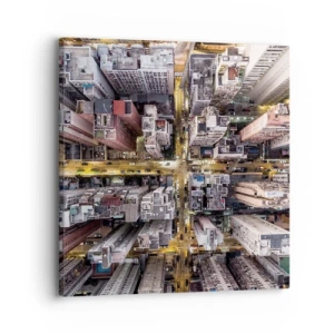 Canvas picture - Greetings from Hong Kong - 30x30 cm