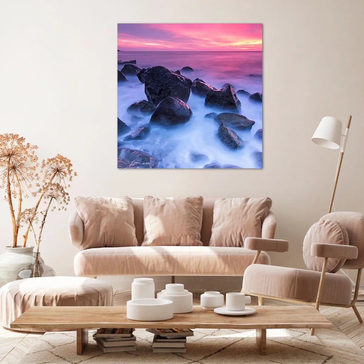 Canvas picture - Born in Light and Mist - 50x50 cm