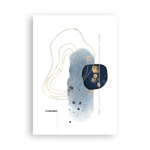 Poster - Blue and Gold Fantasy - 70x100 cm