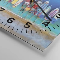 Clock face with numbers