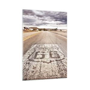 Glass picture - Mother Road - American Legend - 50x70 cm