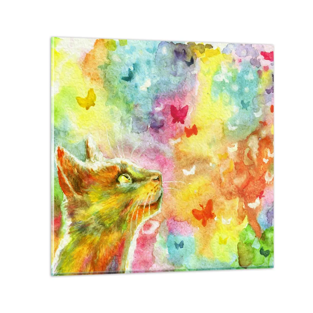 Glass picture - Cat's Dream - 30x30 cm