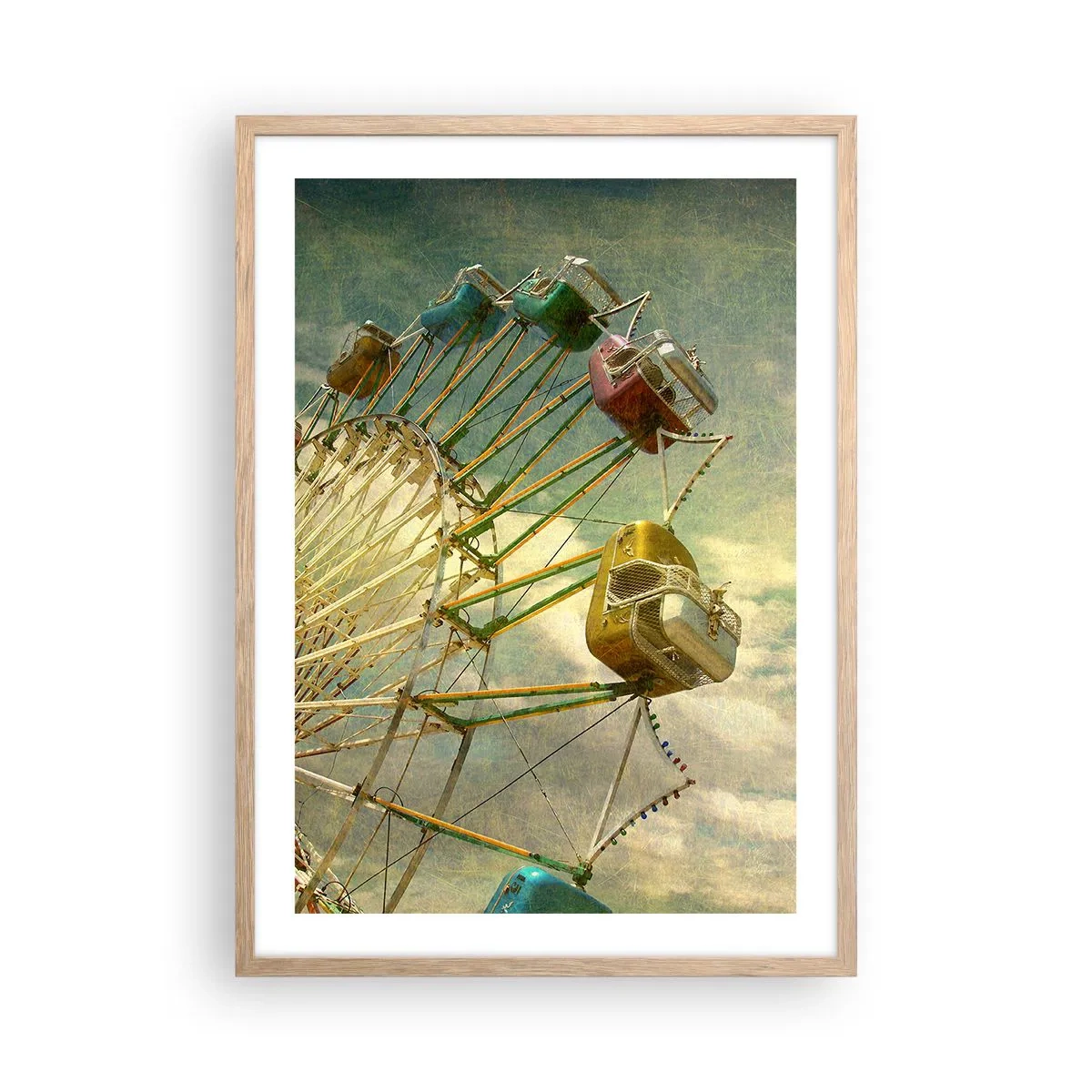 Poster in light oak frame - There Will Be Fun… - 50x70 cm