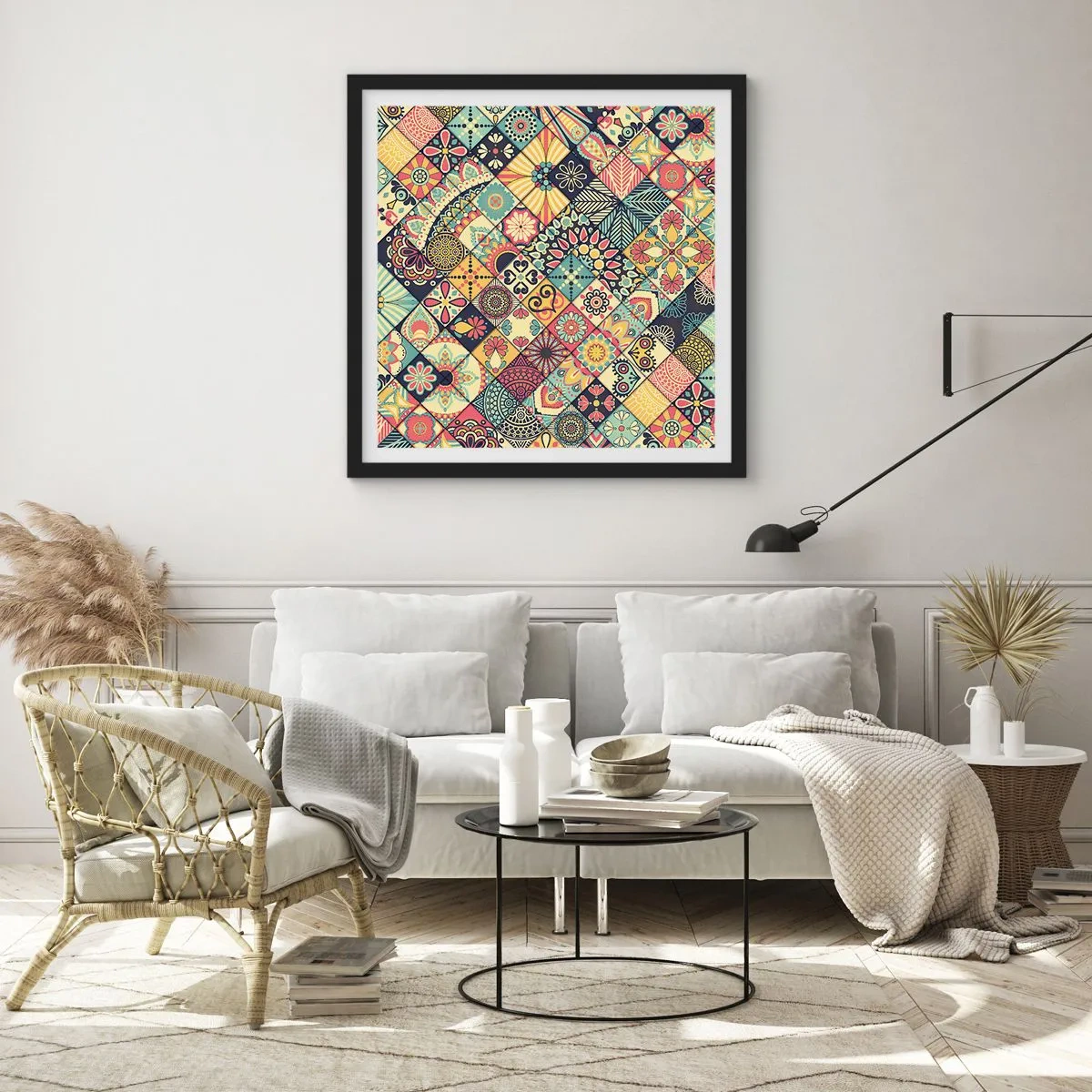 Poster in black frame - Moroccan Style - 40x40 cm