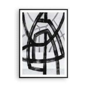 Poster in black frame - Building Depth - 70x100 cm