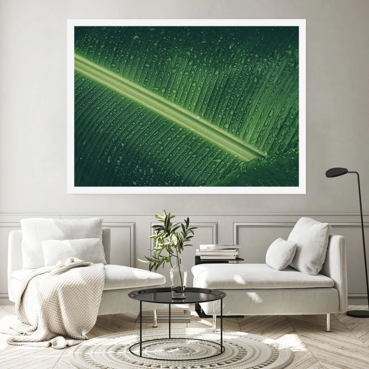 Poster - Structure of Green - 70x50 cm