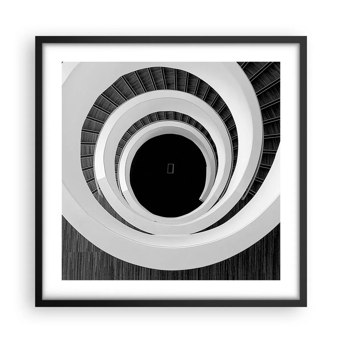 Poster in black frame - To the Point of the Matter - 50x50 cm