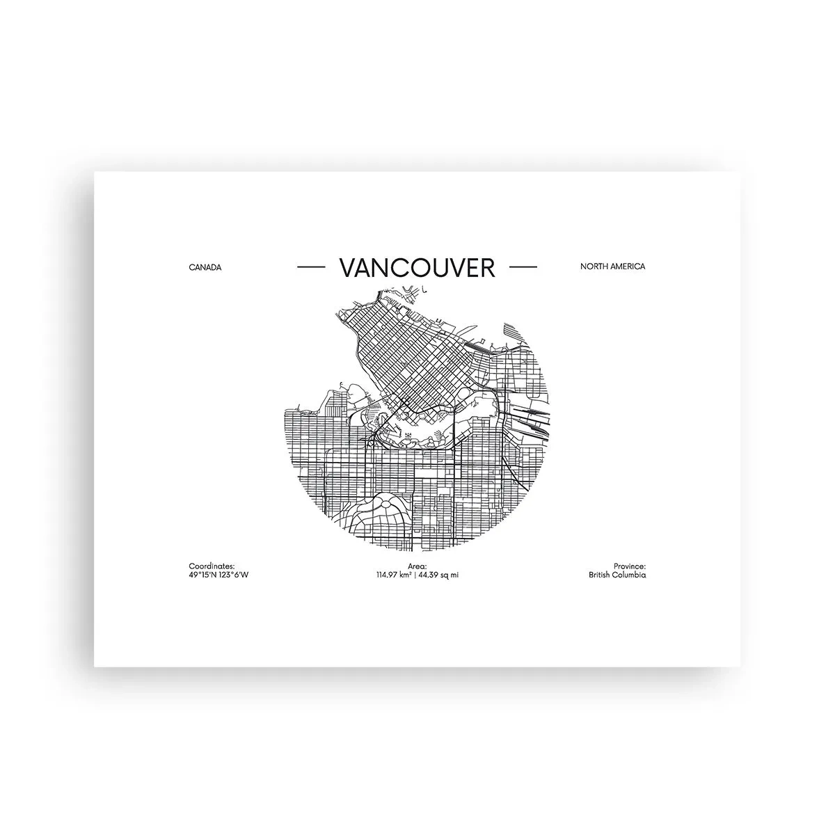 Poster - Anatomy of Vancouver - 40x30 cm