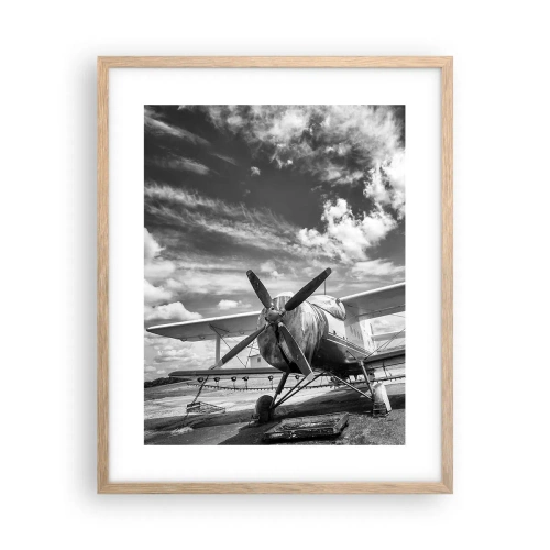 Poster in light oak frame - I Can't Wait! - 40x50 cm
