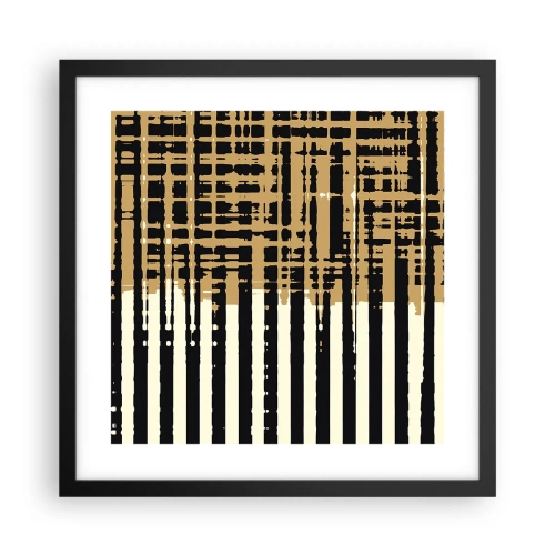 Poster in black frame - Architectural Abstract - 40x40 cm