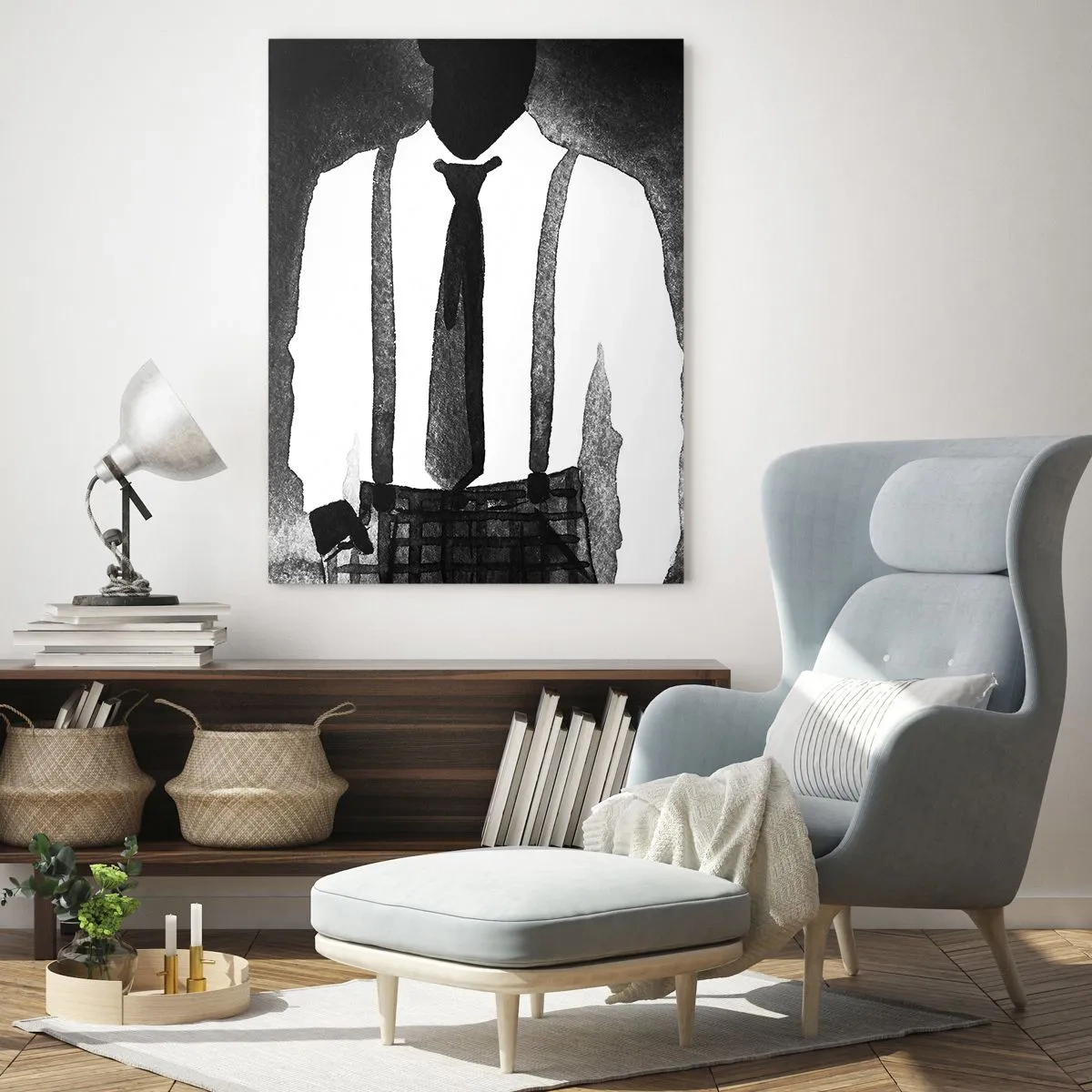 Glass picture - Noir Atmosphere - 80x120 cm