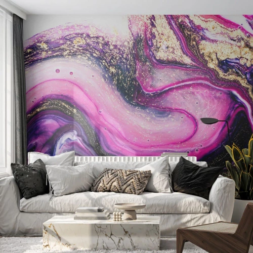 Photo Wallpaper Standard Eco - Behind the Scenes - Abstraction, Piece, Modern Pattern - 200x140 cm