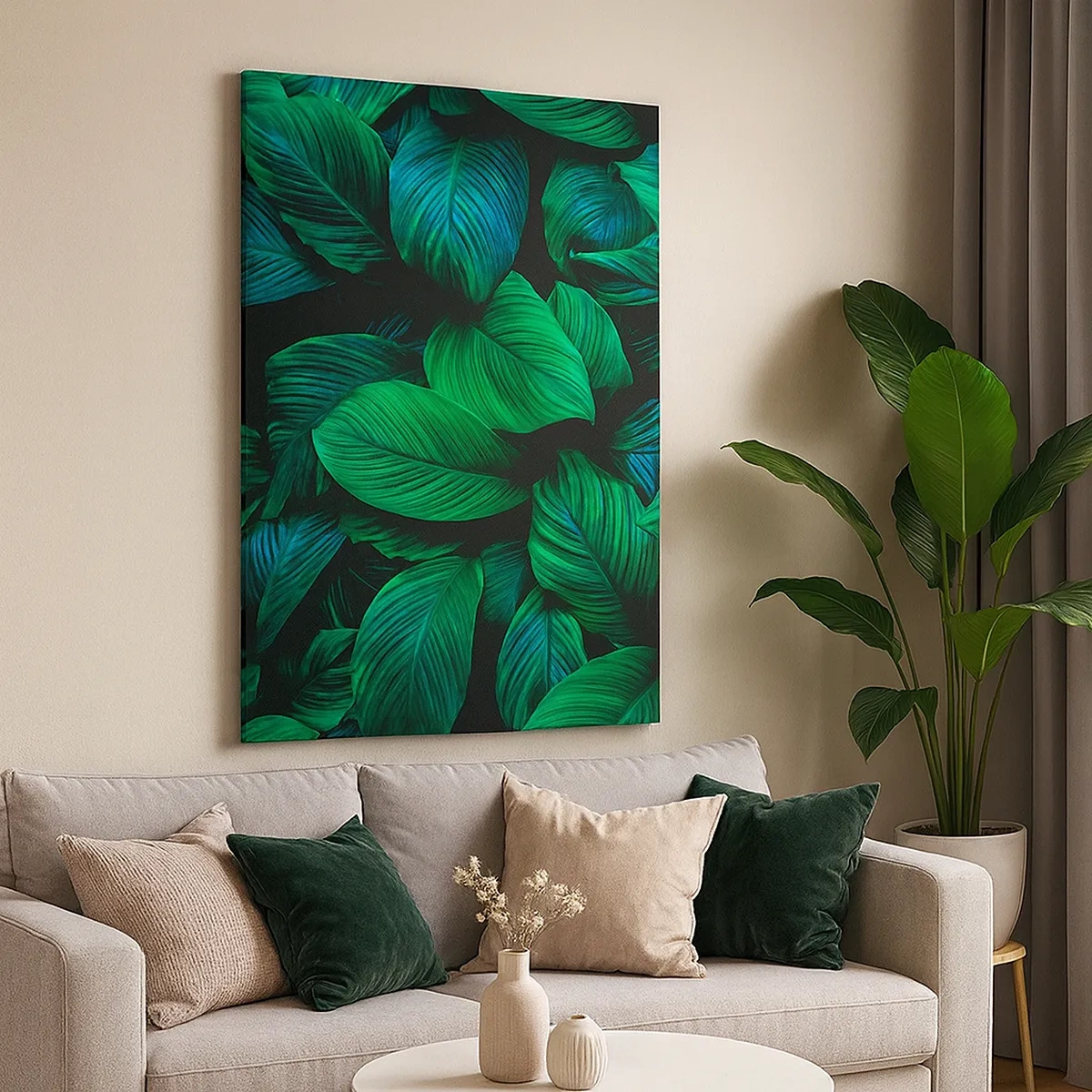 Canvas picture - In a Green Crowd - 50x70 cm