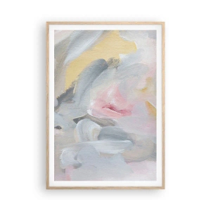 Poster in light oak frame - In a Pastel World - 70x100 cm