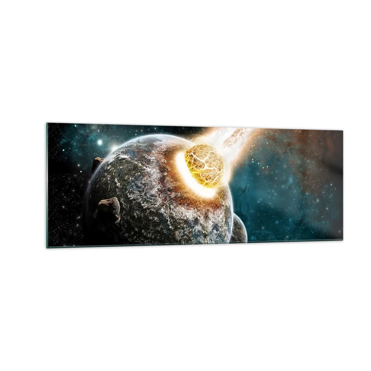 Glass picture - Demise or Birth? - 140x50 cm