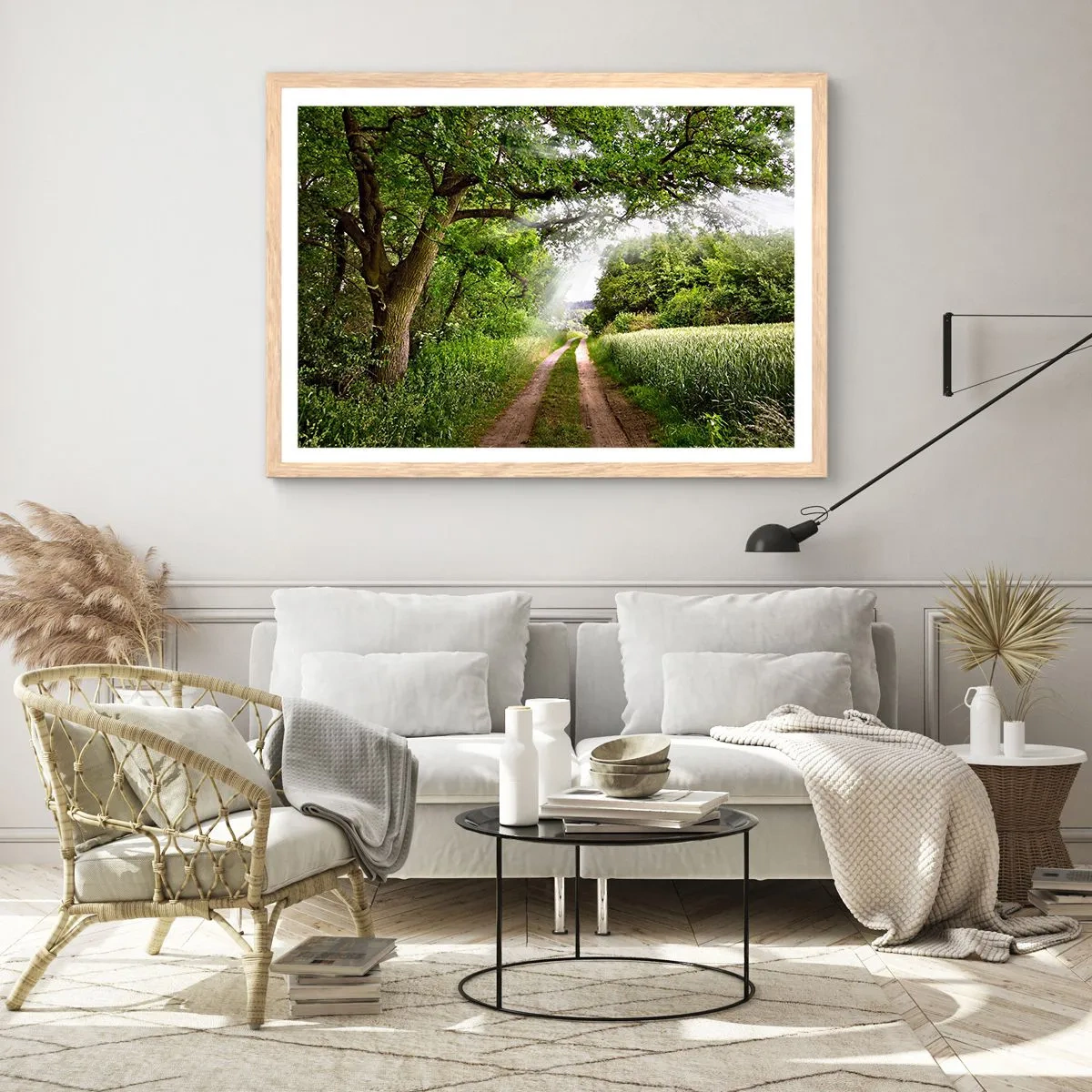 Poster in light oak frame - Et in Arcadia Ego - 91x61 cm