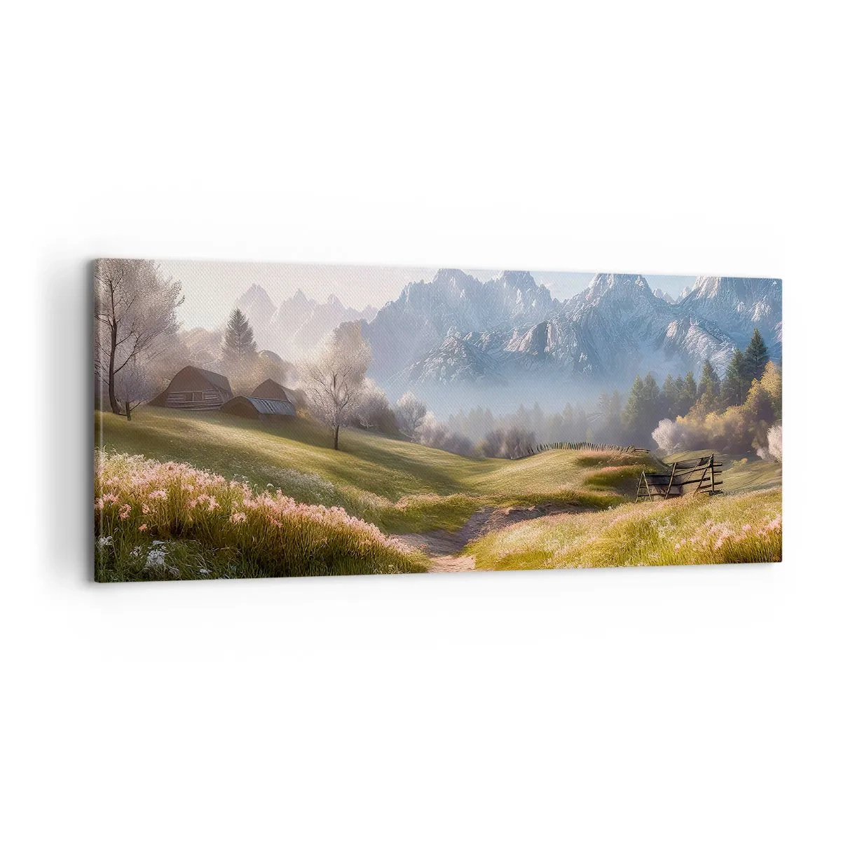 Canvas picture - Quiet Valley - 100x40 cm