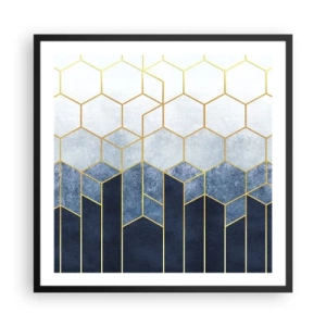 Poster in black frame - Composition in Syncopated Rhythm - 60x60 cm
