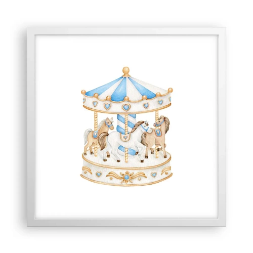Poster in white frmae - Sweet Childhood - 40x40 cm