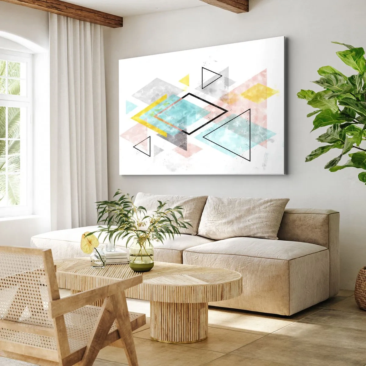 Canvas picture - Geometric Play - 100x70 cm