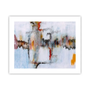 Poster - With a Stick on Water - 50x40 cm