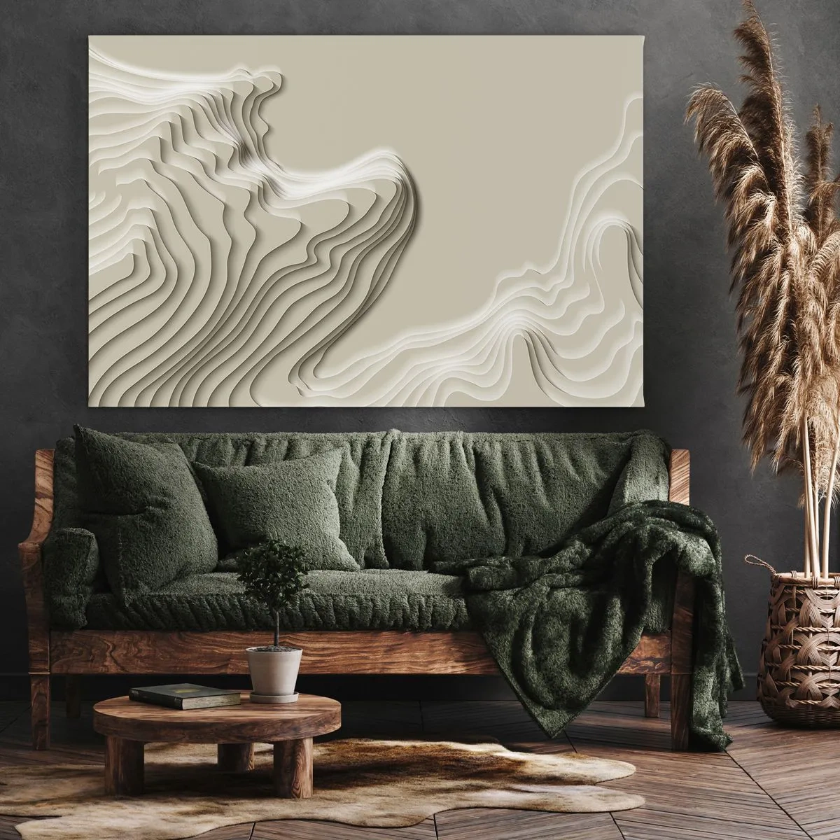 Canvas picture - Topography of Art. - 120x80 cm