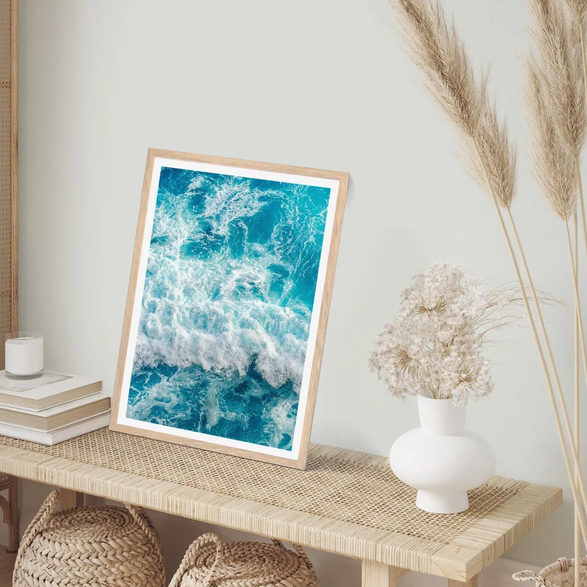 Poster in light oak frame - Jouful and Loud - 70x100 cm