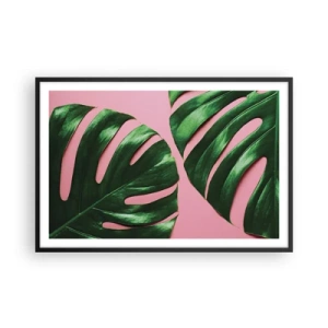 Poster in black frame - Green Rendezvous - 91x61 cm