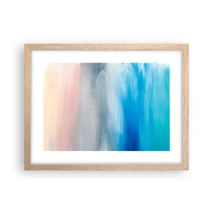 Poster in light oak frame - Elements: Air - 40x30 cm