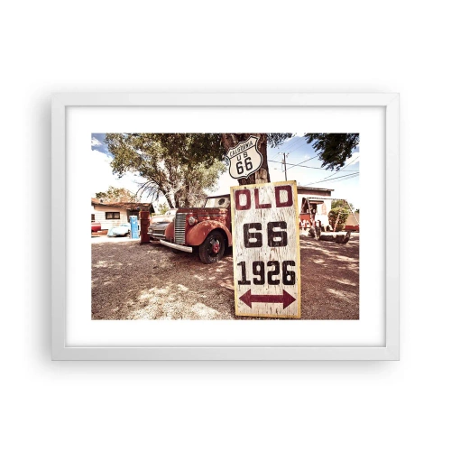 Poster in white frmae - Legend of an American Province - 40x30 cm